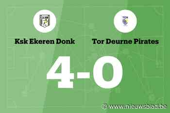 Ekeren Donk B wint duel met TOR Deurne Pirates B