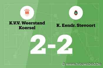 Koersel B sleept gelijkspel uit de brand in de thuiswedstrijd tegen Stevoort