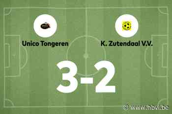 Unico Tongeren B in spannend duel voorbij Zutendaal VV B