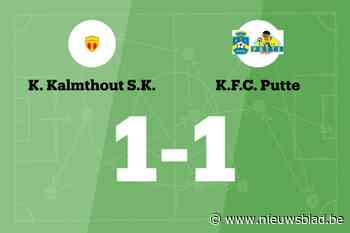 Kalmthout en Putte spelen 1-1