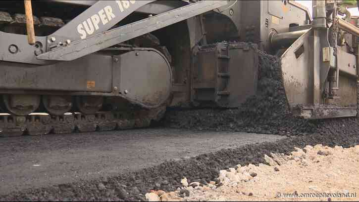 Lelystad - Deel Houtribweg in Lelystad richting Dronten hele week dicht