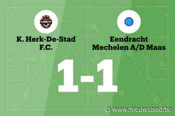 E. Mechelen a/d Maas speelt gelijk tegen Herk FC