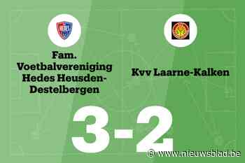 KFV Hedes wint dankzij één goal verschil van KVV Laarne-Kalken