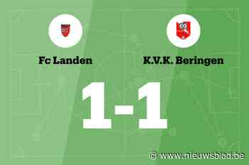 Ofori Appiah redt punt voor KVK Beringen tegen FC Landen