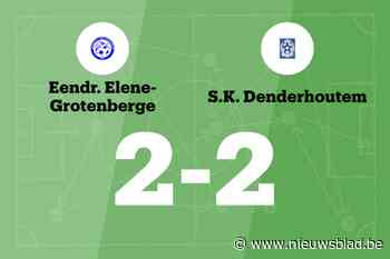 Eendracht Elene-Grotenberge B speelt thuis gelijk tegen SK Denderhoutem B