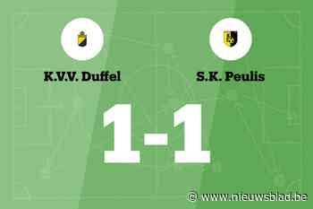 Boden redt punt voor Peulis tegen VV Duffel