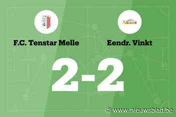 Tenstar Melle deelt thuis de punten met Eendracht Vinkt