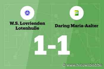 WS Lotenhulle deelt thuis de punten met Daring Maria-Aalter