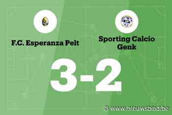 Schoeters maakt twee goals voor Esp. Pelt B in wedstrijd tegen Sp. Calcio Genk