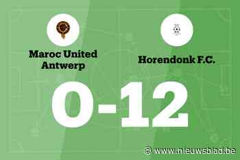 Horendonk laat Maroc United Antwerp B kansloos