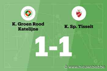 GR Katelijne en Tisselt B eindigt op 1-1