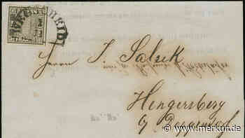 Erste Briefmarke Deutschlands kommt aus Bayern – jetzt wird sie für eine viertel Million versteigert