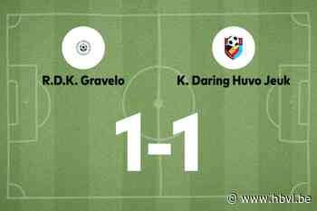 Gravelo speelt thuis gelijk tegen DH Jeuk