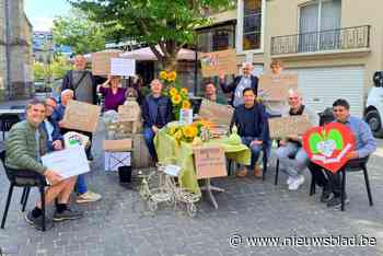 Best-Groen zet vergadertafel op markt in Bilzen: “Prestigeprojecten aan banden leggen”