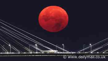 Blood red 'supermoon eclipse' is set to grace the skies - here's how YOU can see it