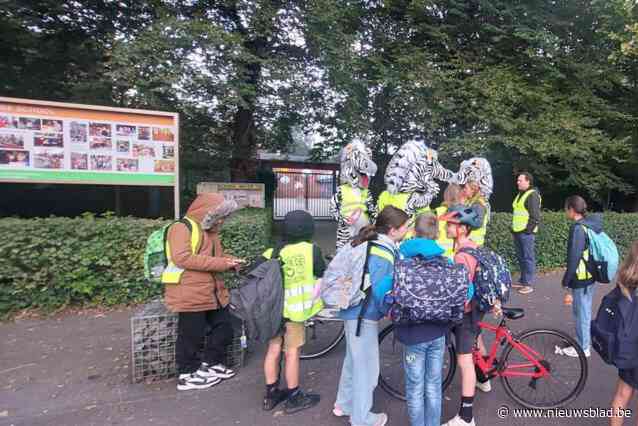 Zebra’s trappen week van de mobiliteit in de parkgemeente in gang