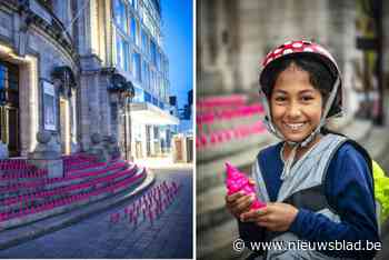Duizend roze tuinkabouters op Operaplein en aan voetgangerstunnel: wat is er aan de hand?