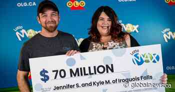 ‘Wild’ times: Ontario couple celebrates new baby and $70M lottery win