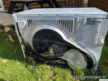 Wasdroger vat vlam in Roden