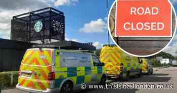 All the roads closed and buses diverted after HUGE Erith factory fire