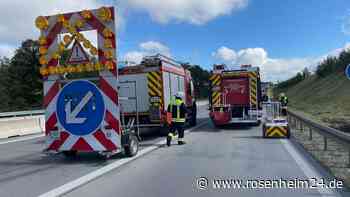 Unfall auf A94: Transporter prallt bei Heldenstein gegen Leitplanke