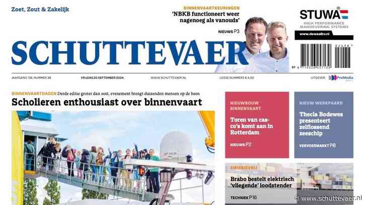 De nieuwe Schuttevaer is uit: E-Pusher naar Schiedam en vertier en promotie tijdens Binnenvaartdagen