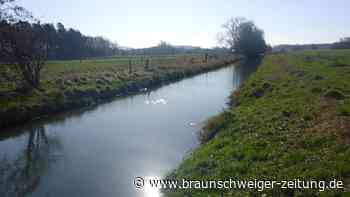 Start der Baggerarbeiten an der Schunter bei Beienrode