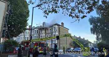LIVE updates a firefighters tackle flat fire on major road in East Dulwich
