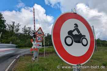 Viele Motorradfahrer missachten Streckensperrung