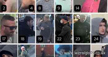 Police release images of 67 people they want to speak to after Merseyside riots