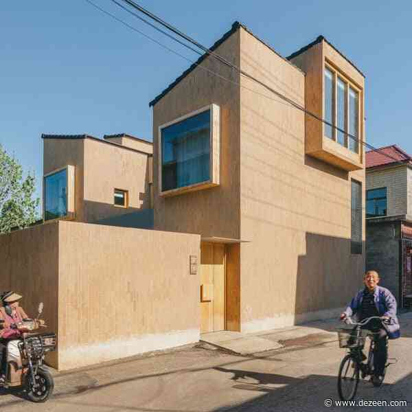 CPlus Architects uses pale bricks for "rustic" home in rural China