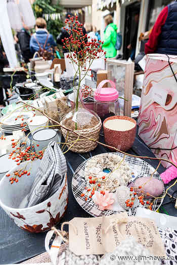 Gässles-Markt in Ulm: Herrenkeller-, Pfauen- und Platzgasse am Samstag Mittelpunkt des Treibens der Gässles-Markt statt.