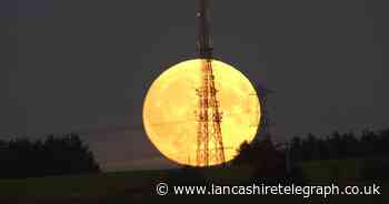 Pictures as lunar phenomenon seen in skies across East Lancashire