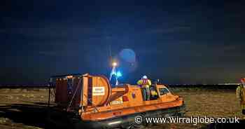 Safety advice after late-night rescue from incoming tide near Leasowe Lighthouse