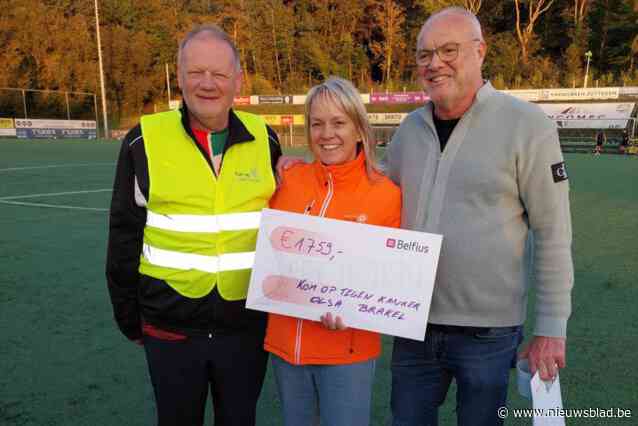 Sociale Werking Olsa Brakel schenkt cheque aan Kom op tegen Kanker