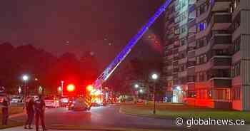 Person dead after being pulled from high-rise apartment fire in Scarborough
