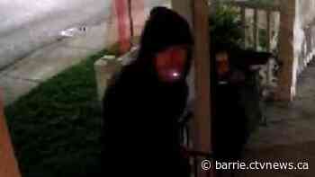 Alleged porch pirate walks off with outdoor furniture from Barrie home