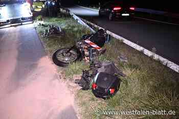 BMW fährt über Krad