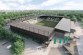 Das soll in der ausgesparten Stadionecke gebaut werden