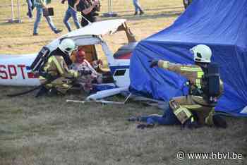 200 figuranten en 500 hulpverleners oefenen ‘vliegtuigcrash’ voor Sanicole Airshow