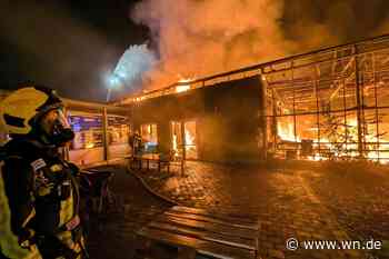 Gärtnerei auf Alexianer-Gelände steht in Flammen