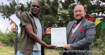 Formerly homeless man recognised for work at peace garden