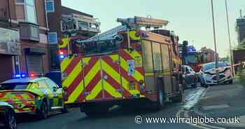 Three-vehicle crash causes traffic chaos in Seacombe