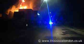 As it happened: Road closed after fire raged for more than 13 hours