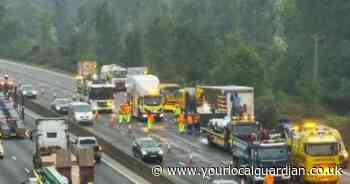 Two-hour delays on M25 causing traffic chaos due to 'serious' lorry fire