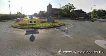 Motorist taken to hospital after three-car crash on Wirral road