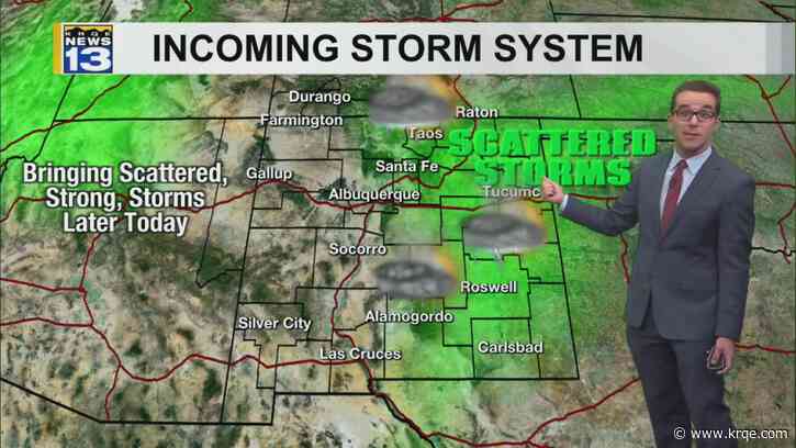 Stormy to the east but dry to the west