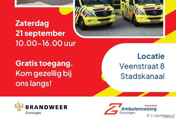 Brandweer Stadskanaal en Ambulancezorg Groningen organiseren 112-dag zaterdag 21 september