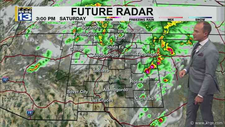 Storms, wind moves into New Mexico Saturday