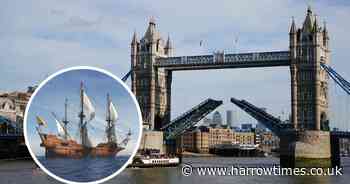 Replica of 16th century Spanish Galleon to pass through Tower Bridge 